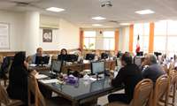 جلسه خودارزیابی اعتباربخشی موسسه ای حوزه A5با عنوان هیئت علمی